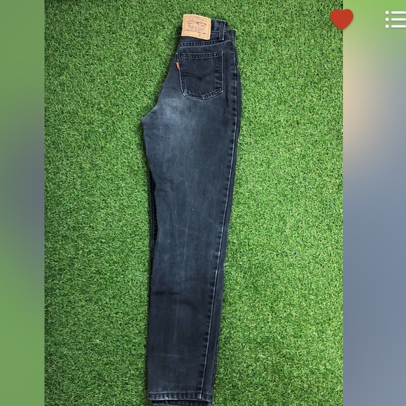 Vintage Stone Washed Black Levi Jeans - Picture 2 of 3